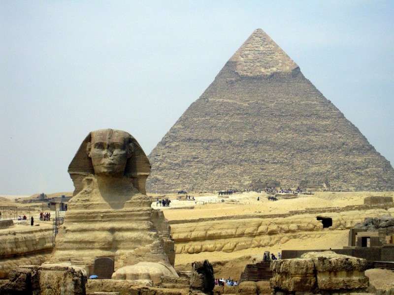 Chephren-Pyramide & Die Sphinx Chephren-Pyramide & Die Sphinx